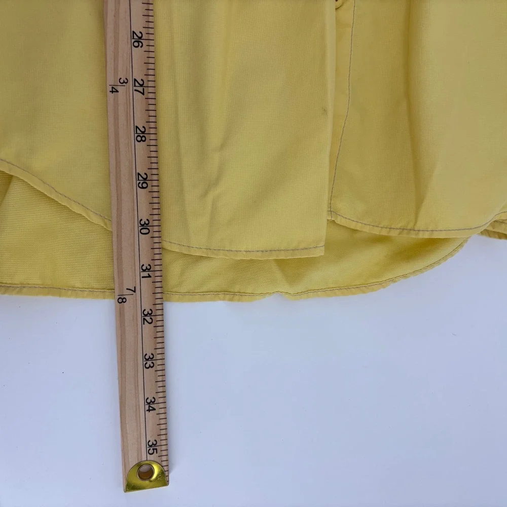 Columbia PFG Fishing Shirt Mens Large‎ Yellow Excellent Long Sleeve Ventilated
